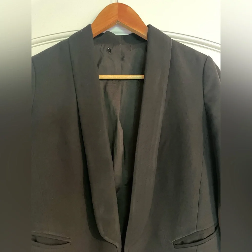 EXPRESS Black Shawl Collar Women's Blazer Jacket - Picture 2 of 9
